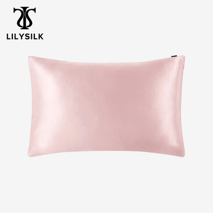 Funda de almohada de seda 100 % pura de LILYSILK con cremallera oculta, 19 momme, color conciso para mujeres, hombres, niños y niñas, lujo, envío gratis