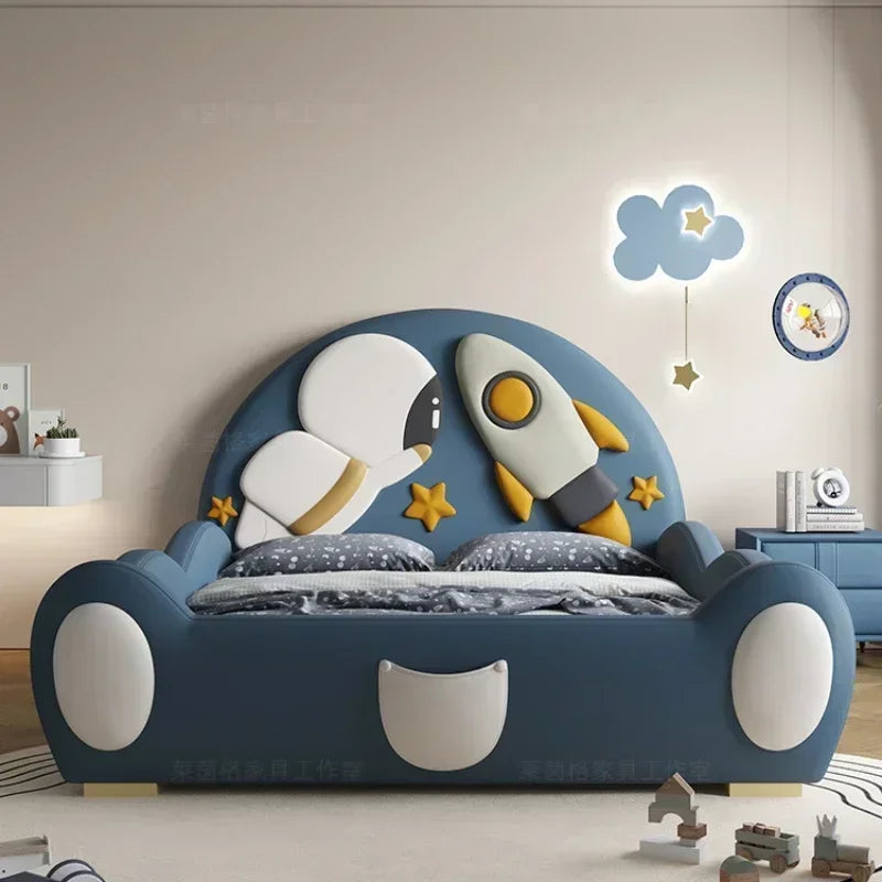 Cadre de lit pour enfants de luxe unique et moderne, têtes de lit mezzanine, meubles de chambre à coucher pour enfants Cama De Casal