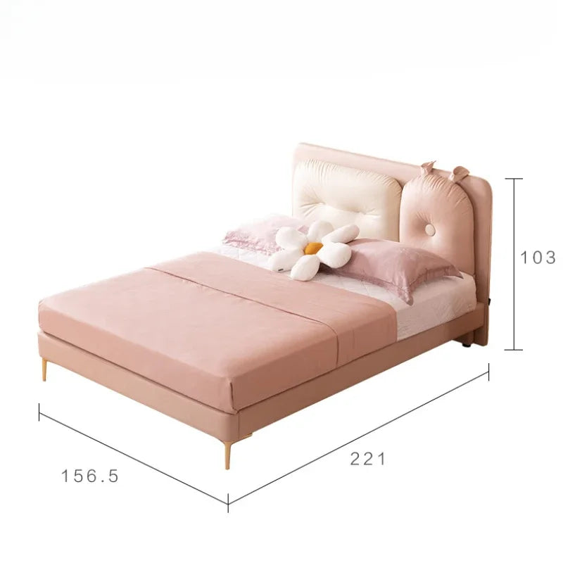 Pretty Modern Girls Childrens Bed Unique Princess Cute Solid Wood Loft Bed Kids Villa Cama Matrimonial Bedroom Furniture Luxury