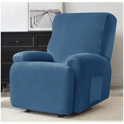 Housse de canapé inclinable élastique en velours pour salon, housse de protection pour fauteuil inclinable élastique Lazy Boy Relax