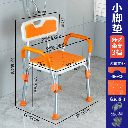 Nordic Disabled Bathroom Chair Step Headboards Shower Children Stool Elderly Medical Storage Silla Plegable Unique Furniture