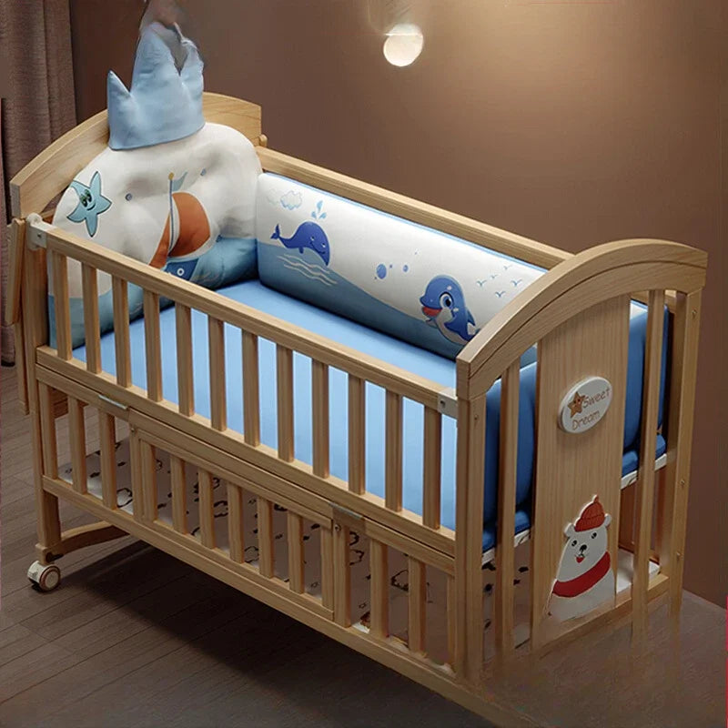 Mother-kids Boy Child Bed Beds Children 1 Years Old 10 Ahead Luxury Children's Individual Letto Per Bambini Toddler Wooden