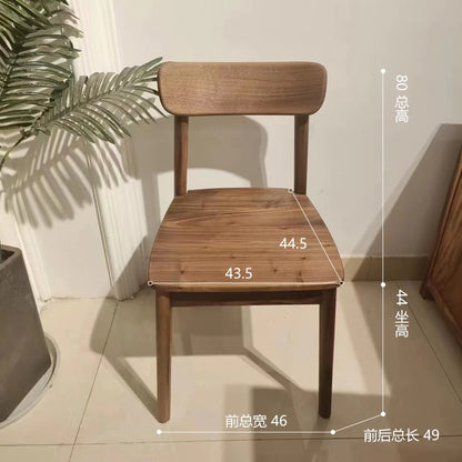 North American Black Walnut Small Stool Children Chair Shoe Changing Solid Wood Dining Chair Kitchen Furniture Home Comedor