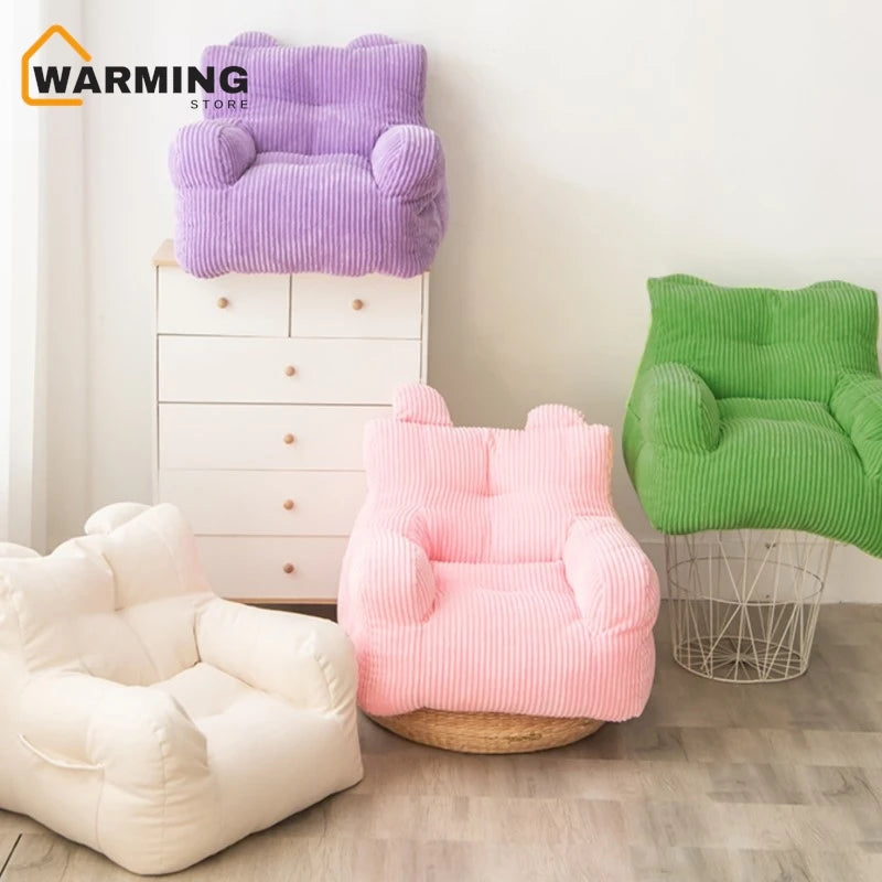 Warming Bean Pack Cute Children Lazy Sofa Casual Fabric Single Reading Corner Mini Leisure Chair Baby Seat Hot Sale Dropshipping