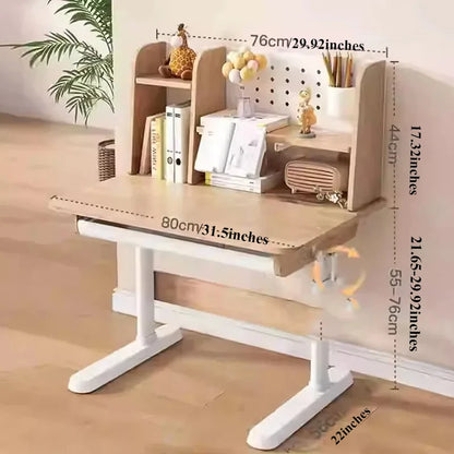 Ensemble de table et chaise d'étude en bois pour enfants, table d'écriture, table de lecture réglable en hauteur, ensemble de chaises pour enfants, meuble sédentaire pour enfants