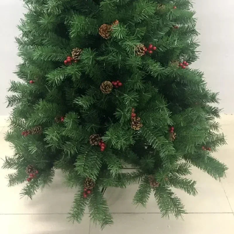 Sapin de Noël en PVC réutilisable pour décoration de la maison, décoration extérieure et intérieure du Nouvel An, cadeau de Noël, 1,2 m à 3 m