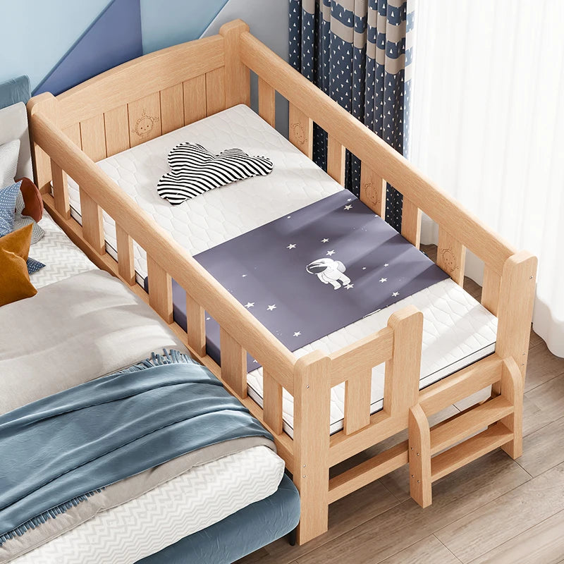 Poussettes légères Lits multifonctions Lit en bois pour enfants Mère Garçon Enfant Nouveau-né Chambre Cuna Para Bebe Meubles Enfants