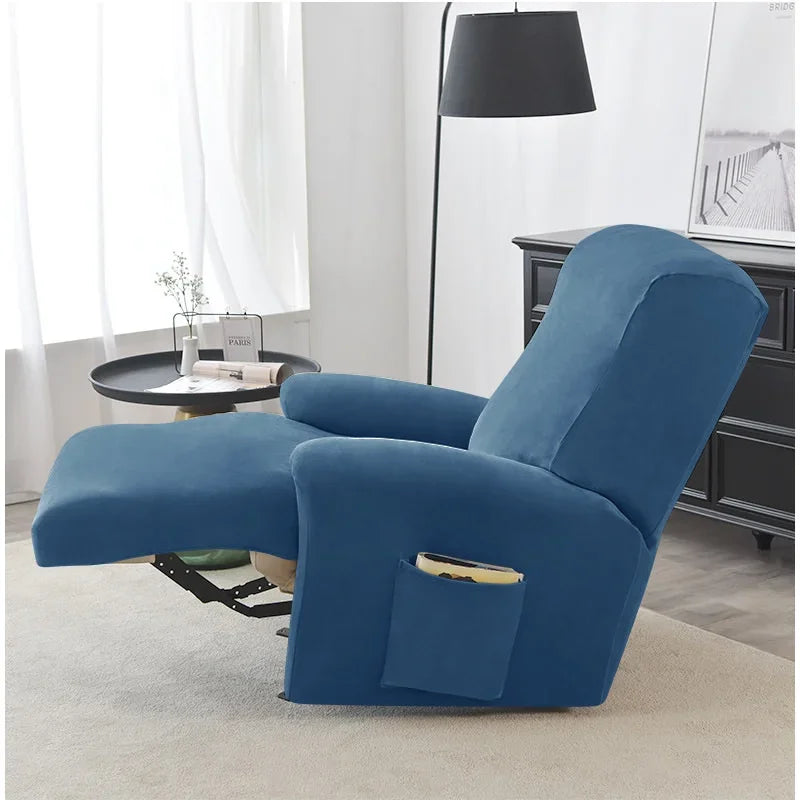 Housse de canapé inclinable élastique en velours pour salon, housse de protection pour fauteuil inclinable élastique Lazy Boy Relax