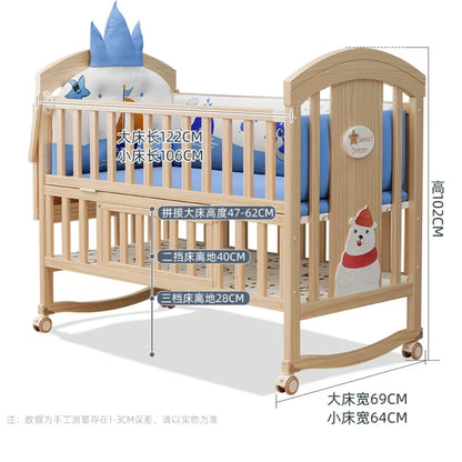 Mother-kids Boy Child Bed Beds Children 1 Years Old 10 Ahead Luxury Children's Individual Letto Per Bambini Toddler Wooden