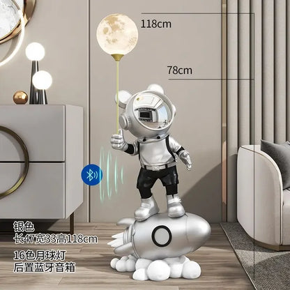 Adornos de escultura de pie con forma de astronauta espacial, decoración de resina para sofá, mueble de TV, muebles para el hogar, regalos