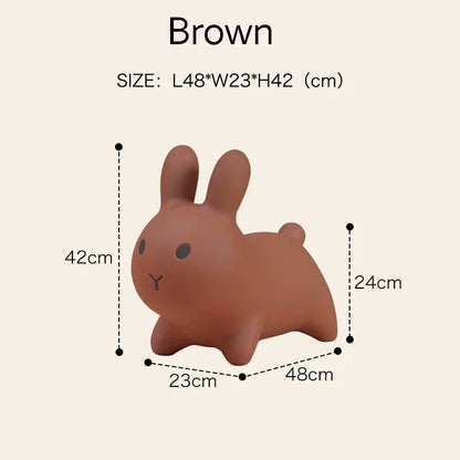 Nordic Animal Seat Rabbit Stool Foot Rest Ottoman Kids Children PE Plastic Eco-environment Outdoor Chair