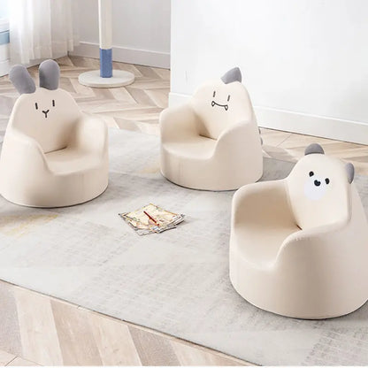 Mini sofá de dibujos animados para niños coreanos, bonito asiento para bebé, extraíble, lavable, pequeño, suave y cómodo