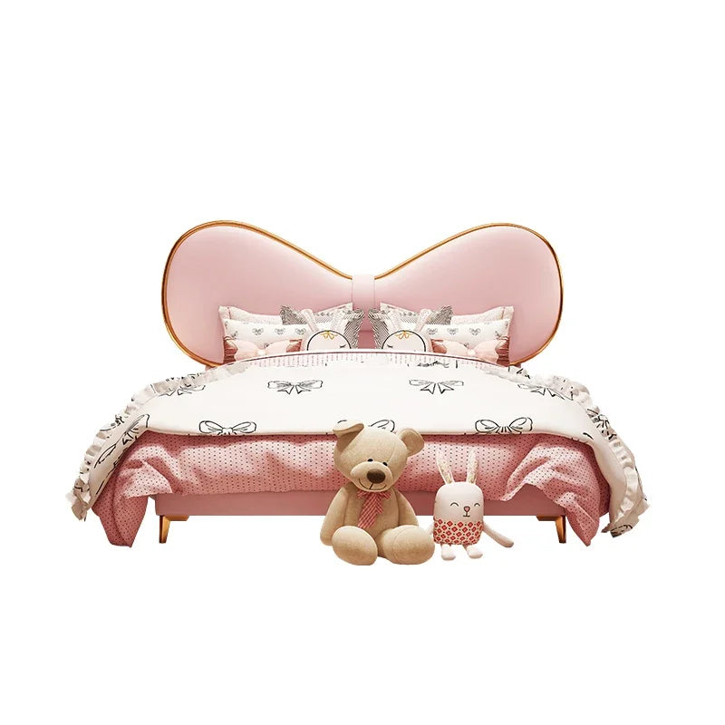 Cama doble moderna de lujo de princesa para niños y niñas, diseño Queen Loft, marcos de cama para niños, somieres y marcos de cama para bebés, muebles