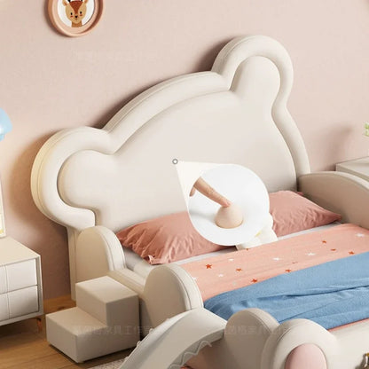 Lit Double Princesse Doux Pour Filles Enfants Moderne Luxe Loft Bébé Lit Double Cadre Queen Lit Cabane Enfant Meubles Pour Chambre