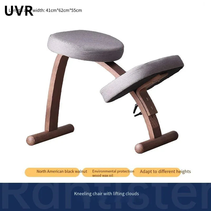 Chaise de bureau ergonomique UVR Chaise d'étude pour enfants à domicile Chaise de jeu pour ordinateur de chambre à coucher Chaise à genoux Chaise d'ordinateur réglable