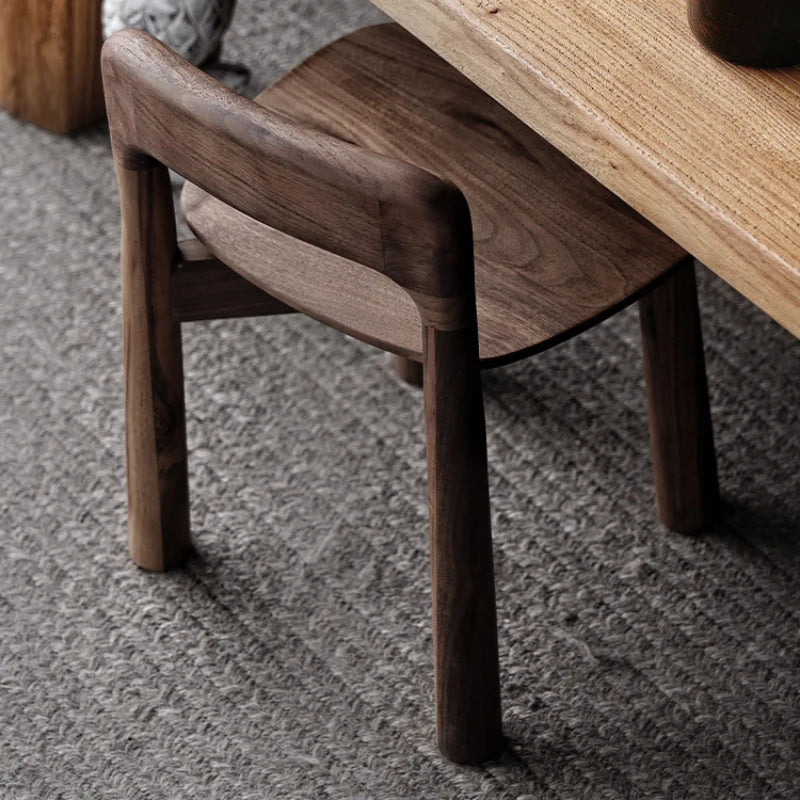 Petit tabouret en noyer noir d'Amérique du Nord, chaise pour enfants, chaise à langer en bois massif, chaise de salle à manger, meubles de cuisine, maison, Comedor