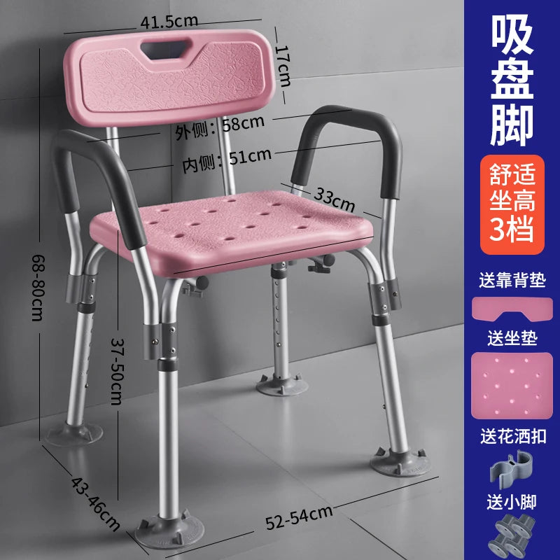 Silla de baño nórdica para discapacitados, cabeceros de cama, taburete de ducha para niños, taburete médico para ancianos, silla plegable, muebles únicos