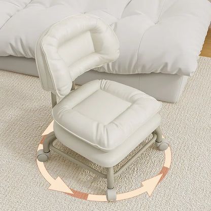 Petit tabouret à roulettes universelles pour usage domestique Chaise à roulettes pour enfants avec dossier 의자 식탁의자 Cuisine Salon 가구