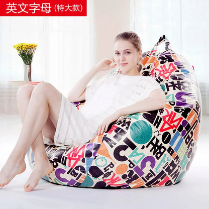 Small Sofa Household Children's Balcony Corner Small Stool Safe And Healthy Lightweight Striped Children's Bean Bag Sofa