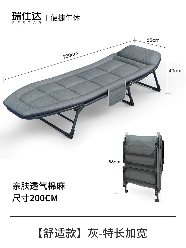 Portable Folding Bed Beauty Floor Kids Travel Folding Bed Bedroom Metal Foldable Wall Letto Pieghevole Minimalist Furniture