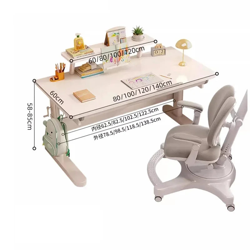 Petit bureau Table d'étude Mobilier scolaire Salle de classe Enfants Tables pour enfants Ensemble pour enfants élémentaires Chaise de chambre Fournitures pour étudiants