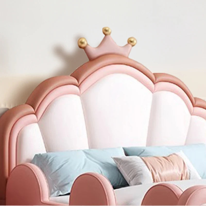 Lit double princesse pour filles, cadre de lit de luxe moderne en bois massif pour enfants, loft, villa, camas de dortoir, ensemble de meubles de chambre à coucher