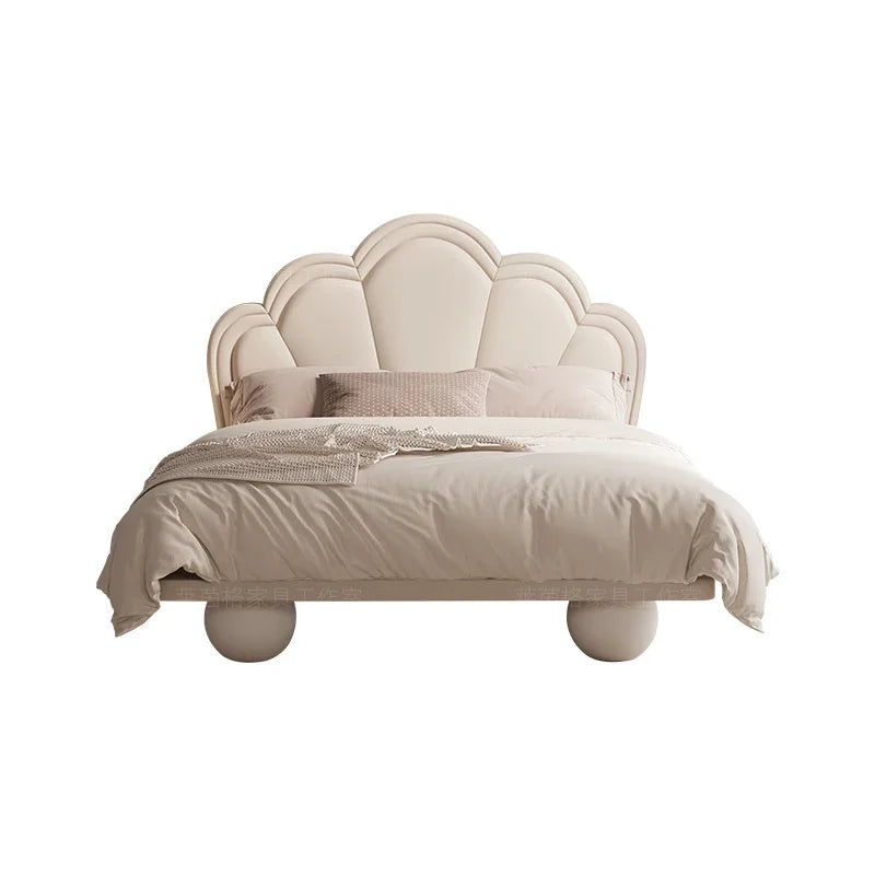 Lit double moderne pour filles de princesse, loft de luxe pour enfants, cadres de lits pour bébé, Queen, blanc, meubles Cama De Casal pour chambre à coucher