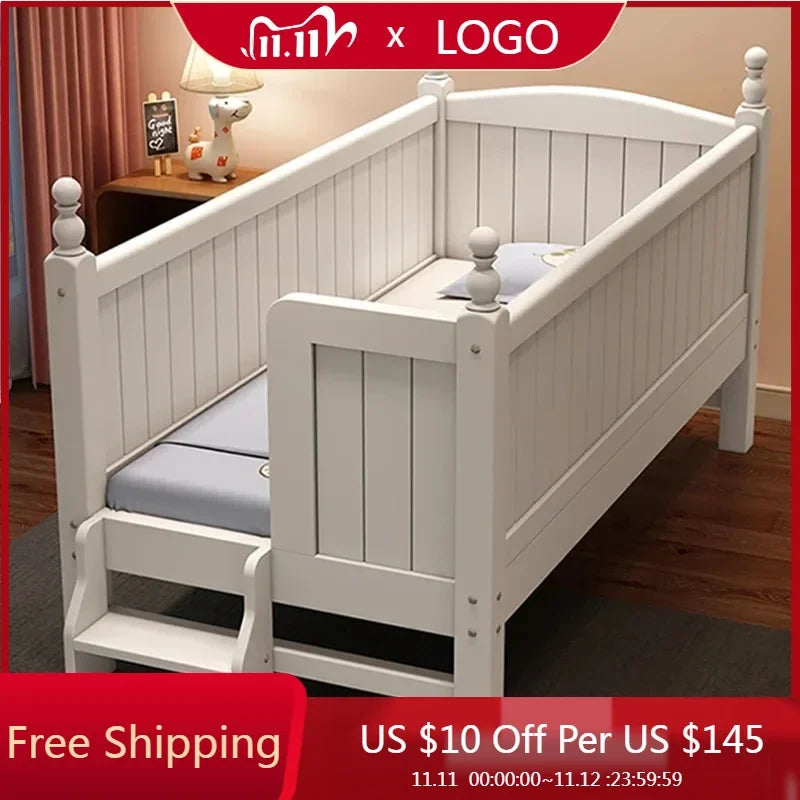 Sleeping Bedside Kids Bed Girls Single Holder Play Platform Children Beds Toddler Boy Luxury Lozko Dla Dziecka Baby Furniture