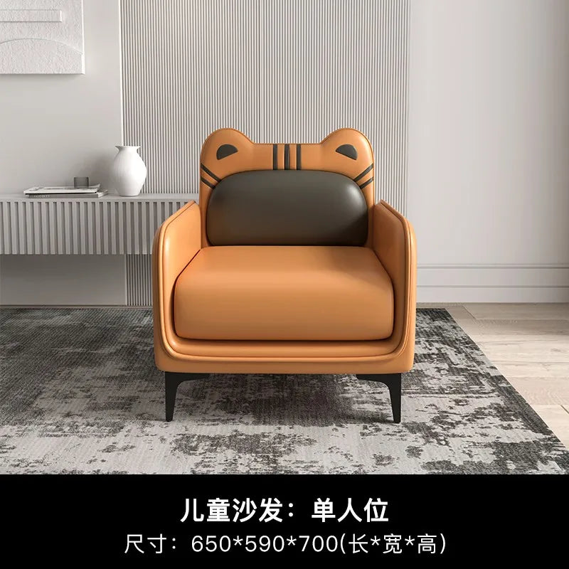 Simple Modern Children's Sofas Accessories Kid Chair Pouf Kids Room Bed Fauteuille Enfant Cartoon Armchairs Home Furniture