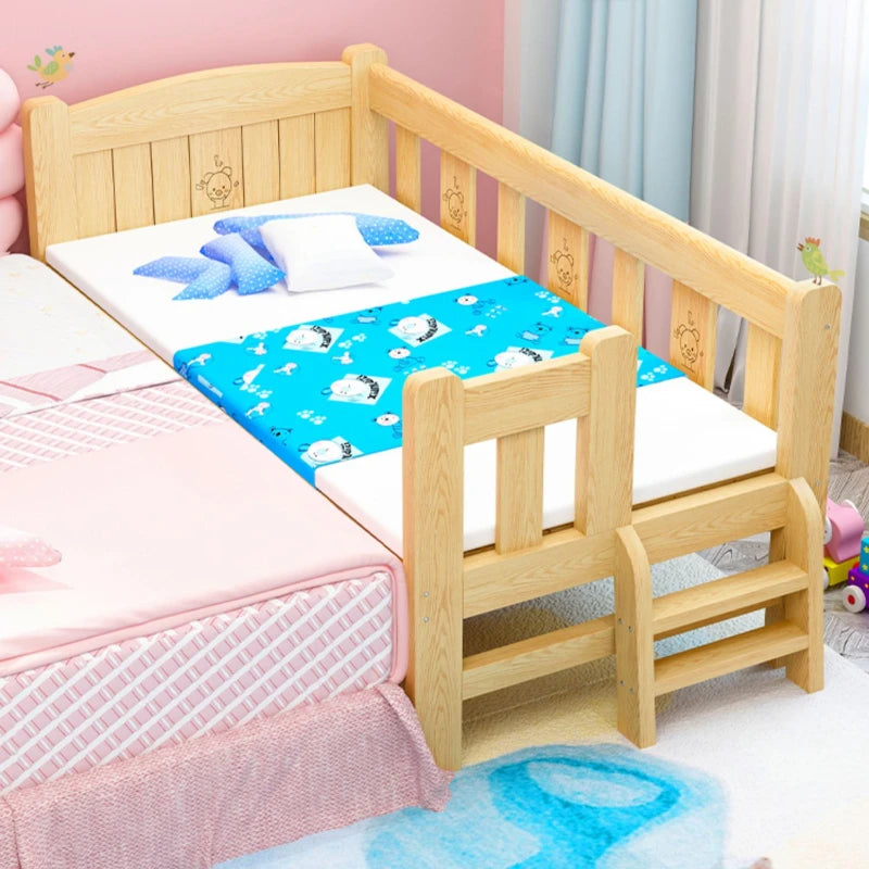 Cochecitos ligeros Camas multifuncionales Cama de madera para niños Madre Niño Niño Dormitorio para recién nacidos Cuna Para Bebe Muebles para niños