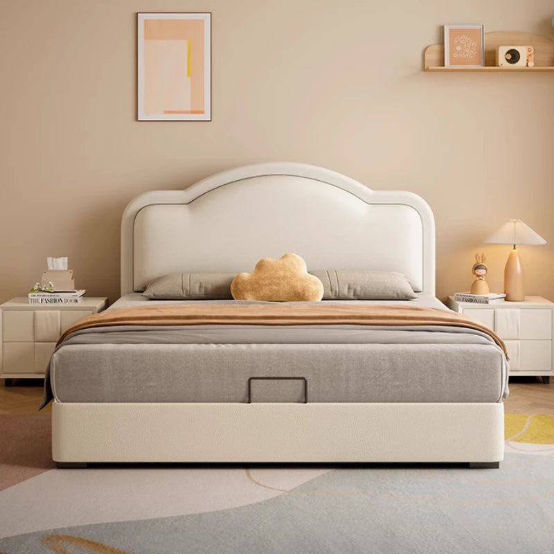 Cama infantil nórdica con cajones modernos de madera maciza, cómoda princesa, camas de dormitorio, muebles para el hogar