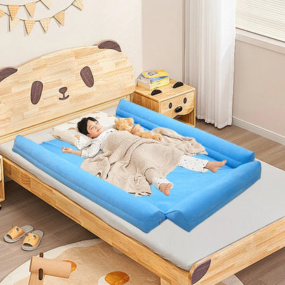 New 3-side Travel Inflatable Bed Bumpers Kids Baby Sleep Blow-up Bed Rails Three Sides Toddler Inflatable Bed Rail Anti Drop