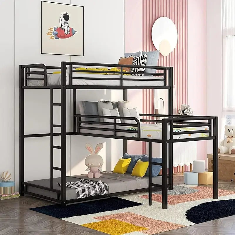 Metal Bunk Bed Set for Kids and Teens Over Twin