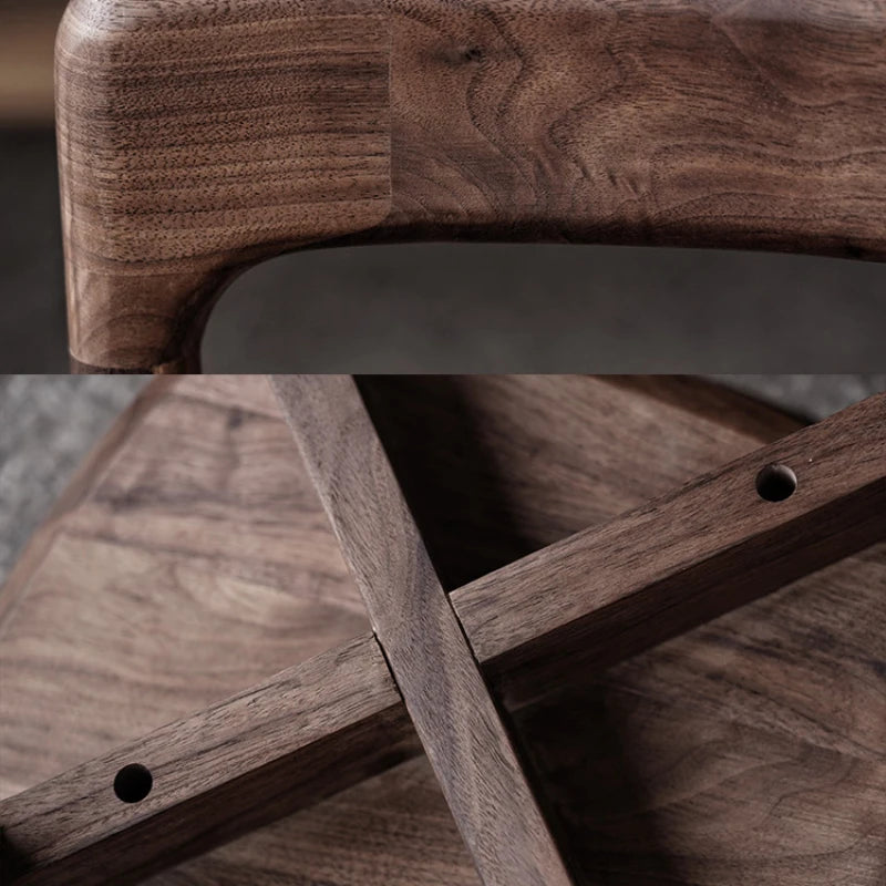 Petit tabouret en noyer noir d'Amérique du Nord, chaise pour enfants, chaise à langer en bois massif, chaise de salle à manger, meubles de cuisine, maison, Comedor