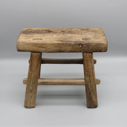 Old Chinese Kitchen Stool, Mortise and Tenon Jointed Stool, Small Functional Table, Kids Chair