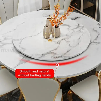 Round Dining Table Kitchen Modern Dining Table Set Small Living Room Apartment Steel Set Home Furniture Mesas Comedor Minimalist