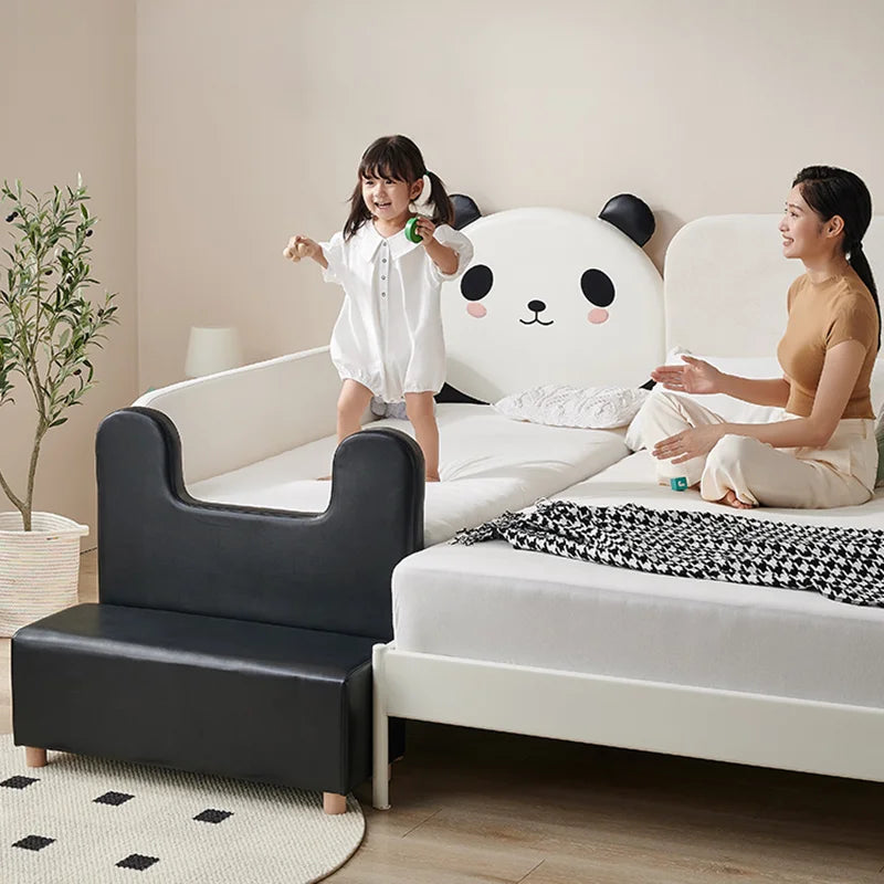 Cama infantil nórdica moderna para niñas, colchón, bonita cama infantil de lujo de princesa, cómoda, color blanco, muebles para el hogar