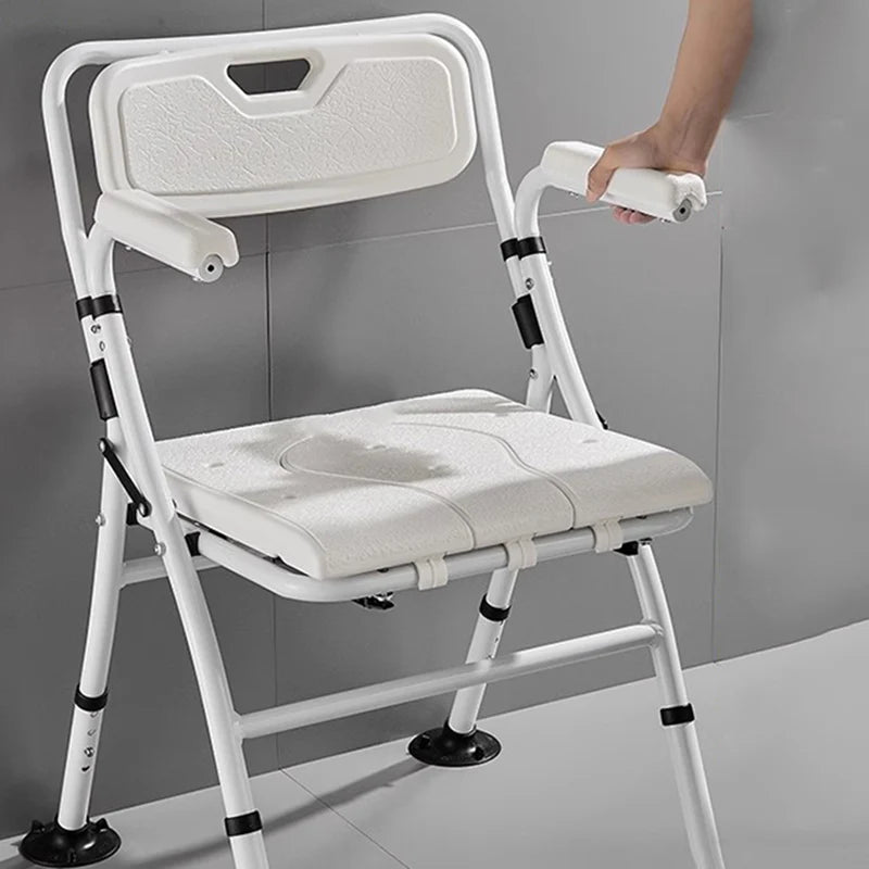 Portable Foldable Bathroom Chair Metal Plastic Children Elderly Hallway Shower Stool Bedroom Cabeceros Postmodern Furniture