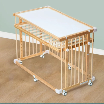 Multifunction New Zealand Pine Wooden Baby Crib/Baby Bed For Reborn Baby