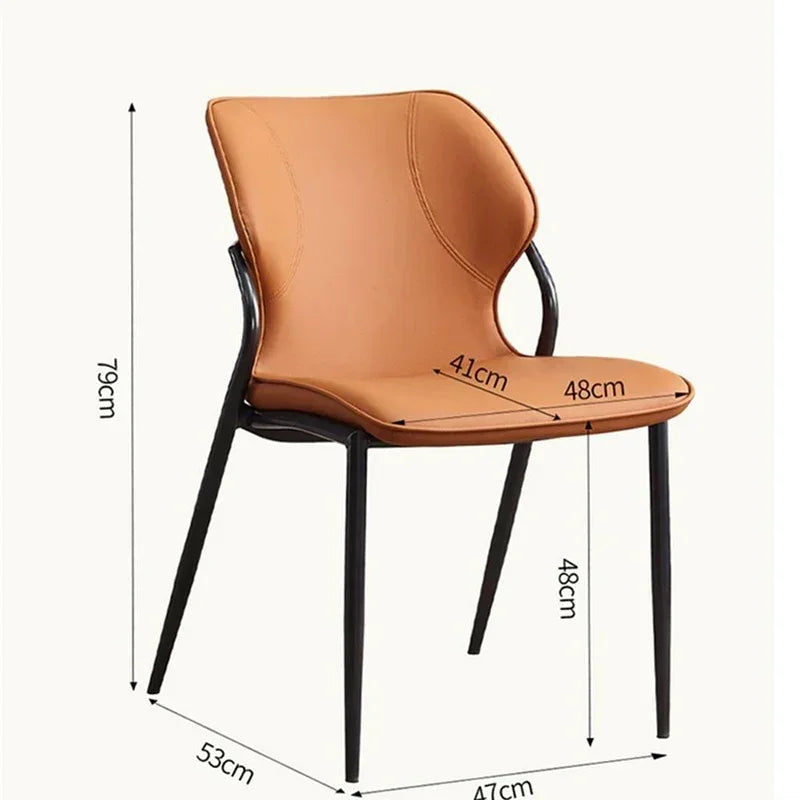 Sillas suaves Cocina Sala Silla liviana Muebles de comedor Diseño de dormitorio Silla de diseñador moderna Silla Nordica Cafe China continental