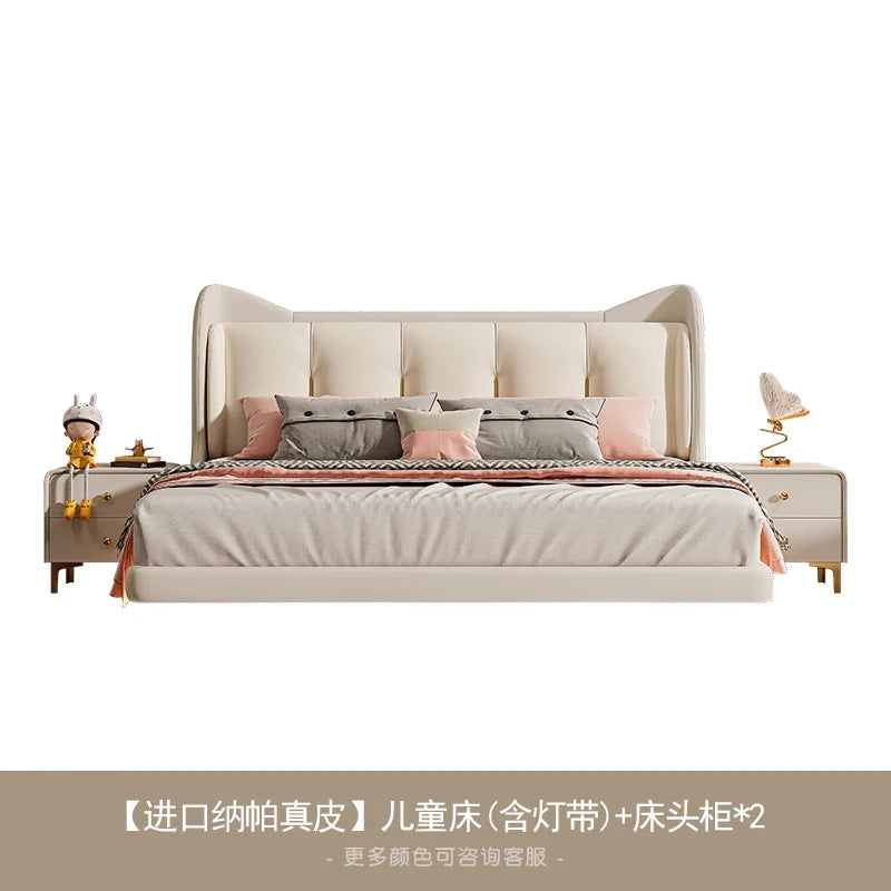 Princess Luxury Children Beds White Modern Light Luxury Children Beds Headboards Kids Camas Bedroom Furniture