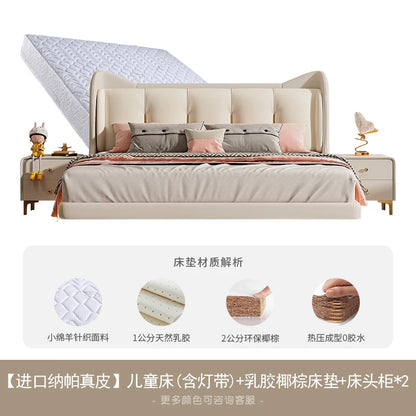 Princess Luxury Children Beds White Modern Light Luxury Children Beds Headboards Kids Camas Bedroom Furniture