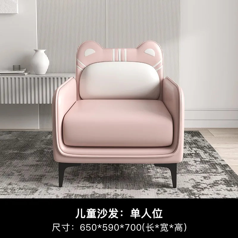 Simple Modern Children's Sofas Accessories Kid Chair Pouf Kids Room Bed Fauteuille Enfant Cartoon Armchairs Home Furniture