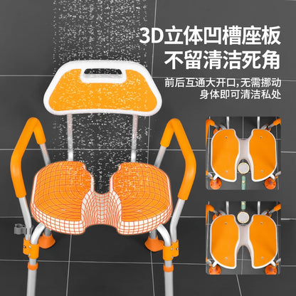 Toilet Shower Bathroom Chair Vanity Children Folding Potty Stool Portable Squat Elderly High Minder Tabouret Trendy Furniture