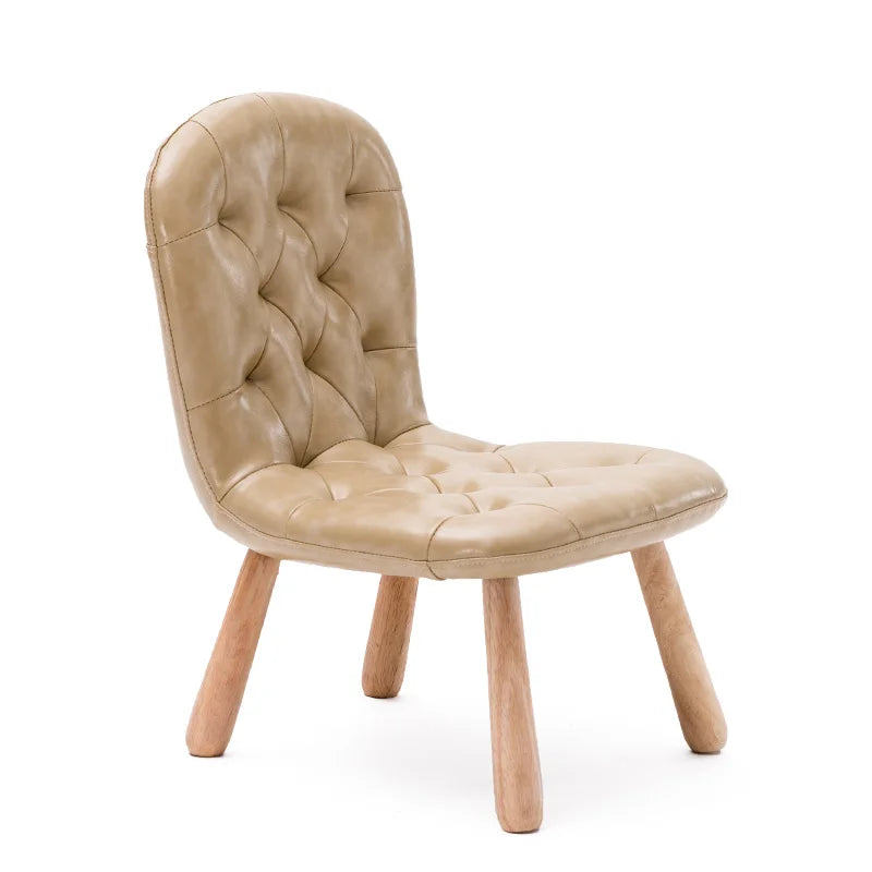 Chaise pour enfants en bois massif, tabouret bas, chaise d'écriture pour maternelle, apprentissage, maison, dossier, canapé, cuisine, balcon, meubles en bois