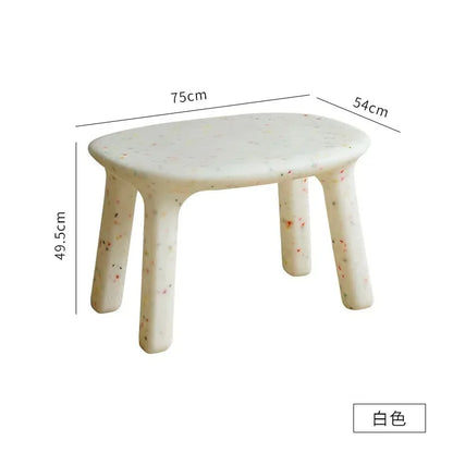 Ensemble table et chaises d'étude en plastique pour enfants, table, chaise, tabouret, jardin d'enfants, plastique, solide et durable