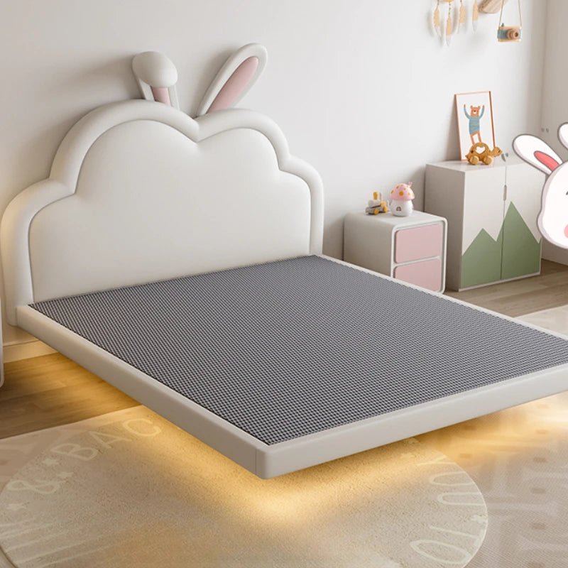 Cama infantil moderna y bonita de princesa con forma de animal para niñas, cama infantil tipo loft blanca, muebles de dormitorio para niños