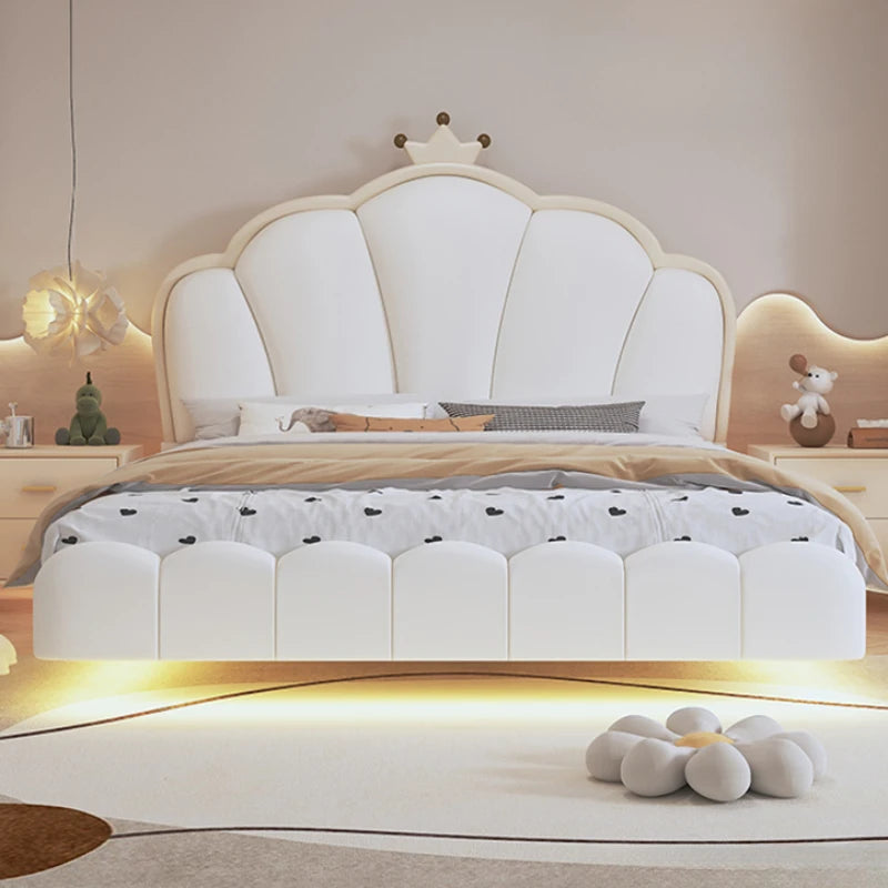 Cama infantil moderna princesa elegante bonita ligera lujosa camas infantiles tamaño queen camas de dormitorio muebles para el hogar