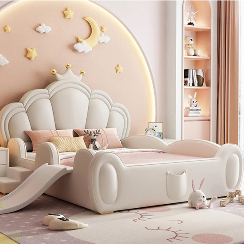 Lit pour enfants moderne et unique Princesse Luxe Loft Lit pour enfants Queen Size Cama Infantil Meubles pour la maison