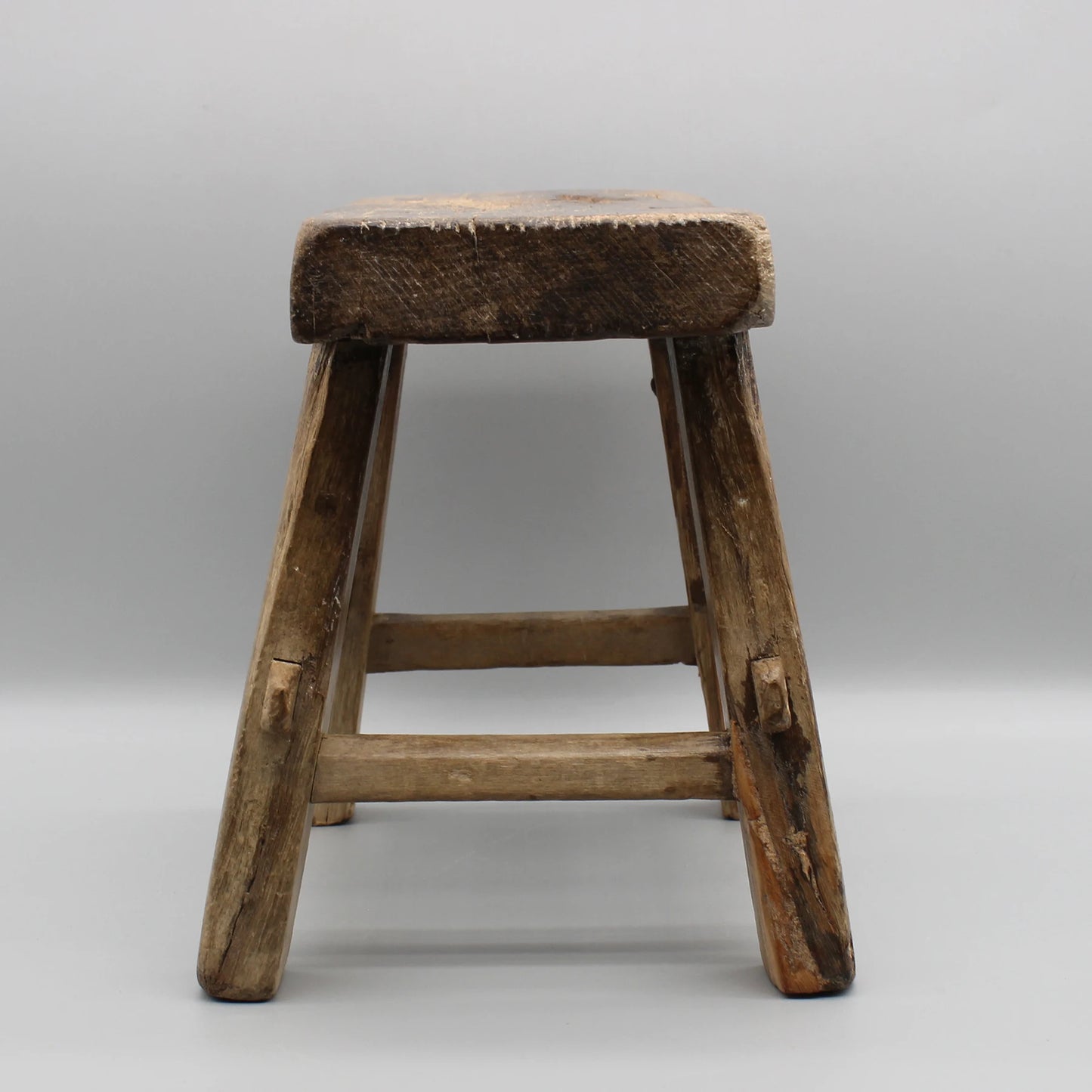 Old Chinese Kitchen Stool, Mortise and Tenon Jointed Stool, Small Functional Table, Kids Chair